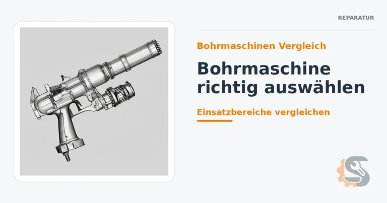 Bohrmaschine richtig auswählen: Schlagbohrer, Bohrhammer oder Akkuschrauber?