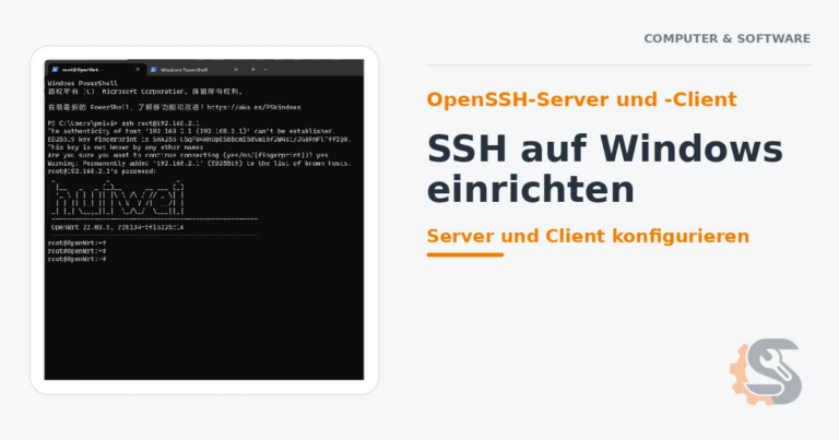 SSH auf Windows installieren und einrichten